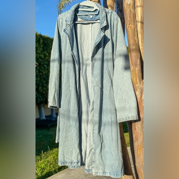 NWT Good American Trench Coat Sz. 3 (L)| Blue 422 - Picture 4 of 4